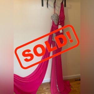 Fuschia Portia & Scarlett Evening Gown (New)